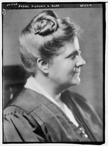 Title: Judge Florence E. Allen Abstract/medium: 1 negative : glass ; 5 x 7 in. or smaller.