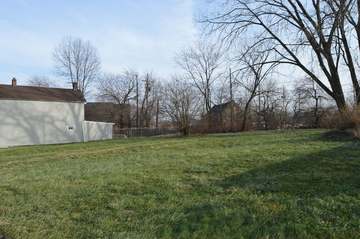 Open land on the southern side of the 5200 block of Harlem Avenue in Cleveland, Ohio, United States. This was formerly t