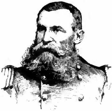 Portrait drawing of 19th-century United States Army general George Crook.