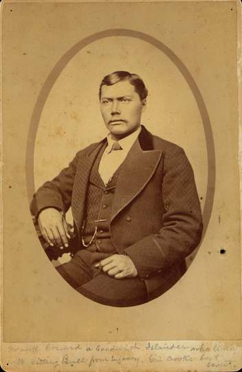 Title: "Frank Grouard a Sandwich Islander who lived with Sitting Bull from Infancy. Gen. Crook's best scout."