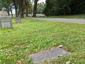 Grave marker in St. Michaels Cemetery