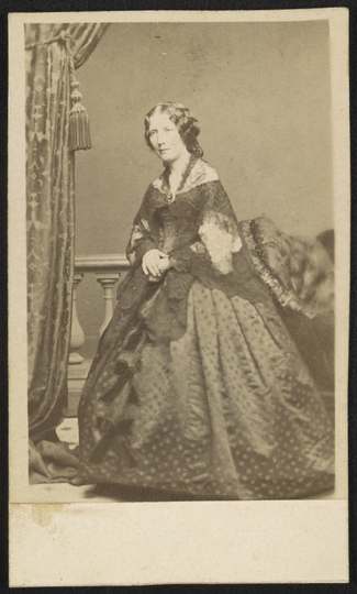 Title: Author and abolitionist Harriet Beecher Stowe Abstract/medium: 1 photograph : albumen print on card mount ; mount