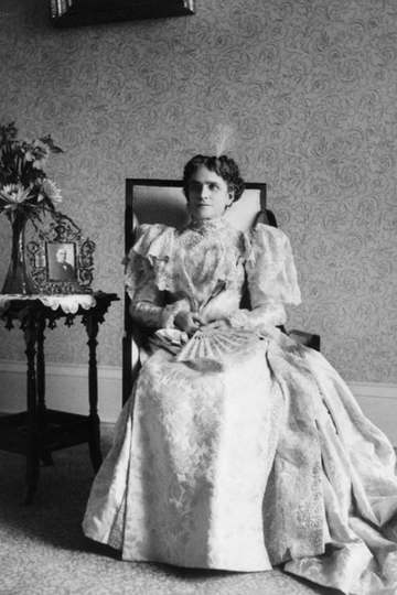 Ida Saxton McKinley, First Lady of the United States of America, in an official photograph for the inaugural ball for he
