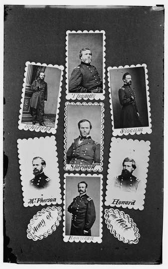 Title: Army of the West: Schofield, Thomas, Slocum, McPherson, Sherman, Howard, and Rousseau Physical description: 1 neg