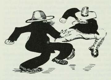 Sketch by James Thurber from The Sundial