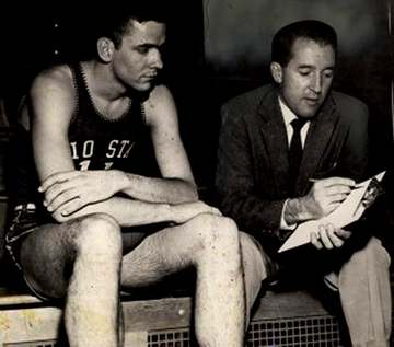 Frank Truitt and Jerry Lucas at Ohio State in 1959.