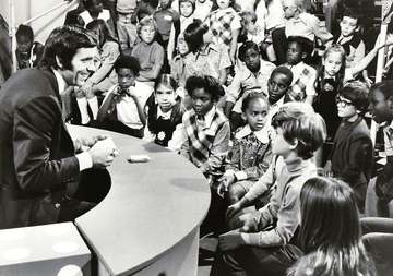Publicity photo of basketball great Jerry Lucas as he hosted an ABC-TV children's special in 1972.