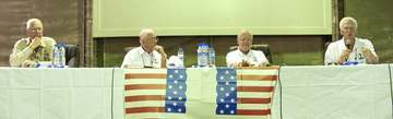 Former "Good Morning America" host David Hartman and Apollo astronauts Neil Armstrong, Jim Lovell and Gene Cernan discus