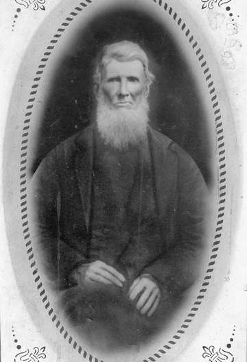 A dubious photograph claimed to be of Johnny Appleseed