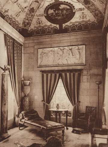 Interior view of John D. Rockefeller's Tea House