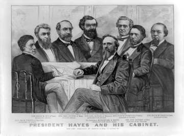 President Hayes and his cabinet