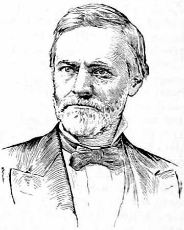 Portrait drawing of United States Senator John Sherman