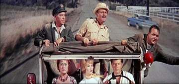 It's a Mad, Mad, Mad, Mad World. Back L-R: Milton Berle, Terry-Thomas, and Jonathan Winters. Front: Ethel Merman, Doroth