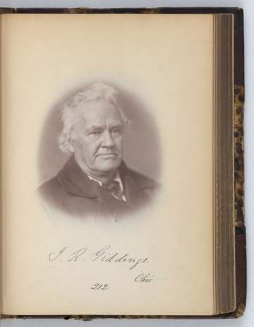 Title: Joshua R. Giddings, Representative from Ohio, Thirty-fifth Congress, half-length portrait Abstract/medium: 1 phot