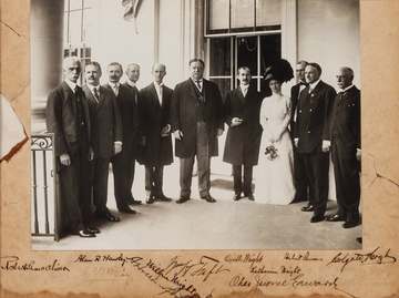 Wilbur and Orville Wright Signed Photograph, Also Signed by President William H. Taft and other notables. The photograph