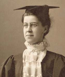 Katharine Wright graduating from Oberlin College in 1898