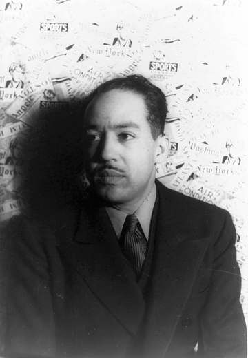 [Portrait of Langston Hughes, 3/4 profile]