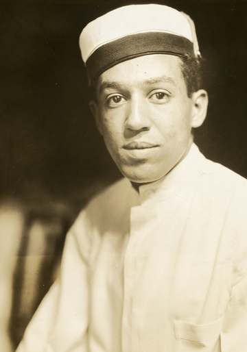 Langston Hughes by Underwood & Underwood, 1925, gelatin silver print, from the National Portrait Gallery, which has