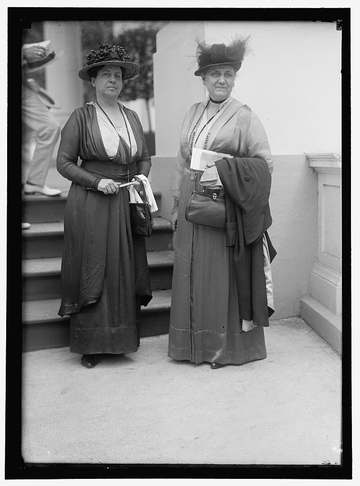 Harris & Ewing/LOC hec.07332. Lillian Wald, and Jane Addams, 1916