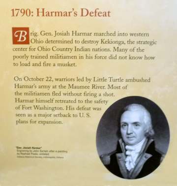 Brigadier General Josiah Harmar, Fort Pitt Museum Display