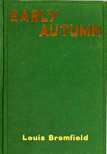 The front cover of Early Autumn (1926), first found on page 1 of scan. No caption provided.