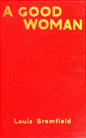 The front cover of A Good Woman (1927), first found on page 1 of scan. No caption provided.