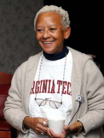 MOUNTAIN HOME AIR FORCE BASE, Idaho -- Nikki Giovanni, world-renowned poet, writer, commentator, activist and educator, 