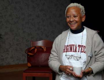 MOUNTAIN HOME AIR FORCE BASE, Idaho -- Nikki Giovanni, world-renowned poet, writer, commentator, activist and educator, 