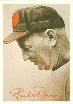 A promotional image of Cincinnati Bengals coach Paul Brown.