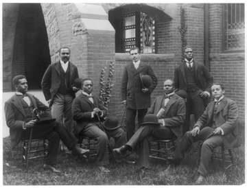 Title: Howard Univ., Washington, D.C., ca. 1900 - class picture Abstract: Seven males - print rev. Physical description: