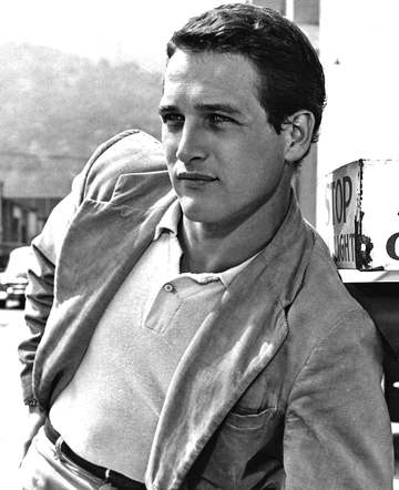 Original studio publicity photo of Paul Newman. See also: film still article.