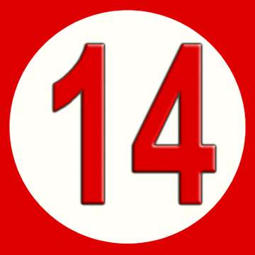 Illustration of Pete Rose's Retired Reds Number