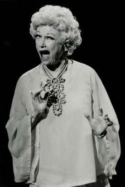Phyllis Diller hamming it up for the camera.