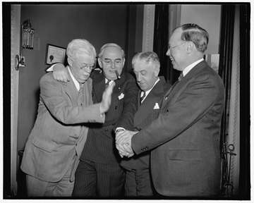 Title: Michigan senator congratulated on 55th birthday. Washington, D.C., March 22. Senator Arthur M. Vandenberg, who is