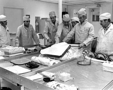NASA photo KSC-72P-537 was taken on December 4, [1972,] two days before the scheduled launch [of Apollo 17], and shows G