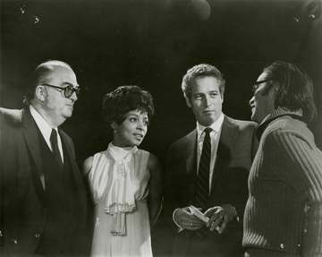 Publicity photo for the American documentary film King: A Filmed Record... Montgomery to Memphis (1970). Left to right: 