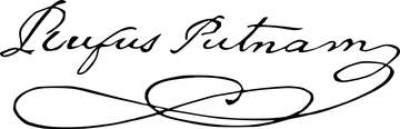 Signature of General Rufus Putnam.