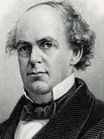 Engraved BEP portrait of U.S. Secretary of the Treasury Salmon P. Chase