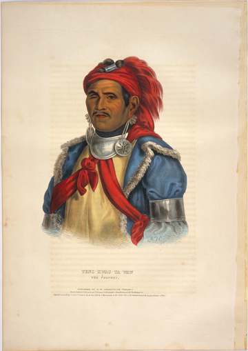 Tens-kwau-ta-waw, the prophet. McKenney, Thomas Loraine, 1785-1859 & Hall, James, 1793-1868. History of the Indian T