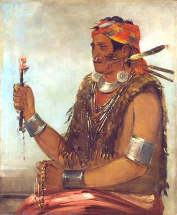 Ten-sqúat-a-way, The Open Door, Known as The Prophet, Brother of Tecumseh. “The ‘Shawnee Prophet,’ is perhaps one of the