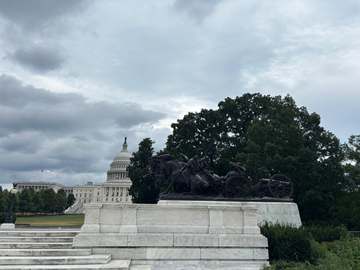 Artillery Group Statue, to the south of the Ulysses S. Grant Memorial.