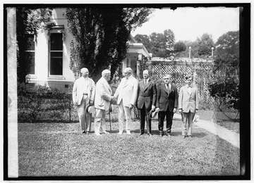 Title: Eagles group with Harding Abstract/medium: 1 negative : glass ; 5 x 7 in. or smaller