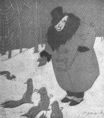 Caricature of William Dean Howells