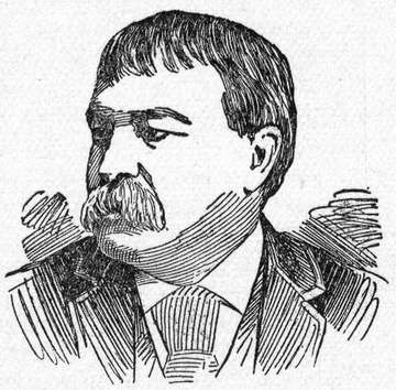 Portrait drawing of William Dean Howells.
