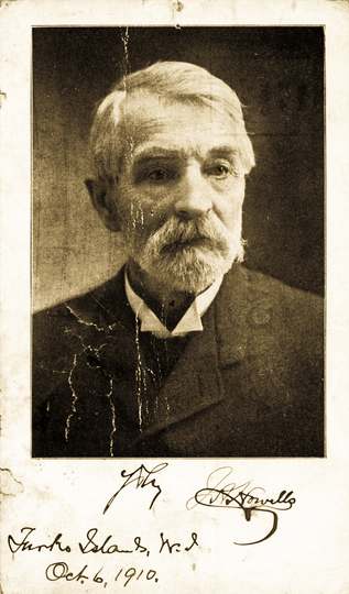 This is William Dean Howells older brother Joseph Howells, circa 1910. This image was left to me in a collection of imag