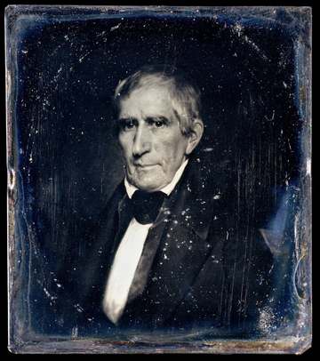 Daguerreotype of William Henry Harrison housed in the Metropolitan Museum of Art