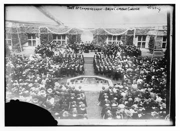 Title: Taft at Commencement - Bryn Mawr College Abstract/medium: 1 negative : glass ; 5 x 7 in. or smaller.