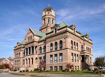 The Auglaize County Courthouse in Wapakoneta, Ohio