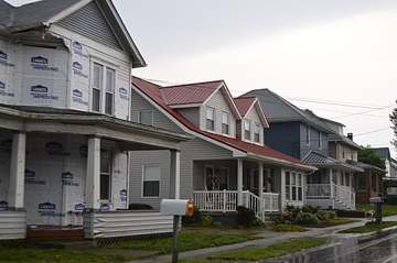 Maple Avenue in Bethesda, Ohio, near the town served by this well-water system