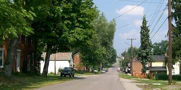 Main Street in the Morristown, Ohio Historic District